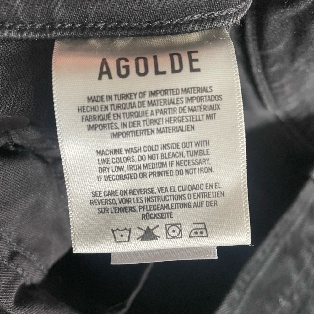 Agolde Riley High Rise Straight Crop Size 26 - Picture 8 of 9
